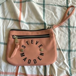 Steve Madden pink clutch